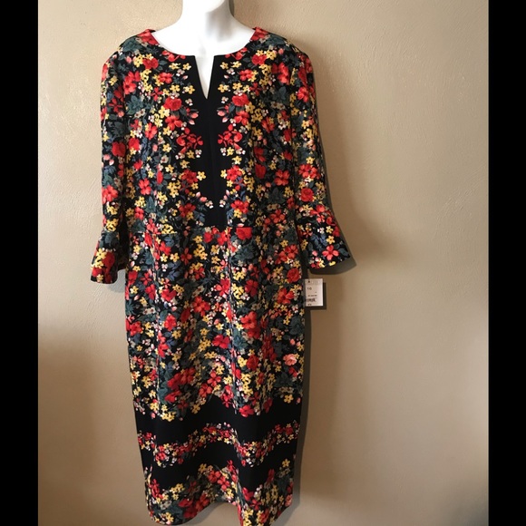 Liz Claiborne Dresses & Skirts - Liz Claiborne flowered dress size 16, polyester